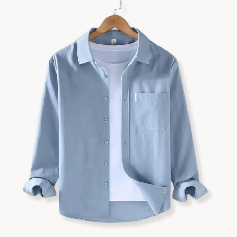 Alban - Chemise en Coton Manches Longues