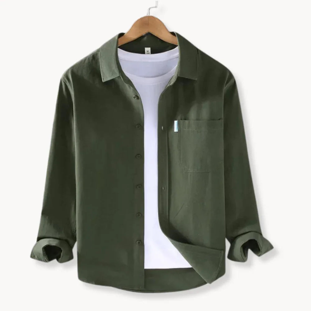 Alban - Chemise en Coton Manches Longues