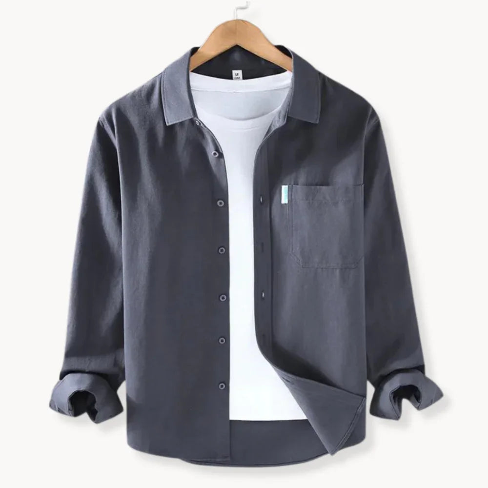 Alban - Chemise en Coton Manches Longues