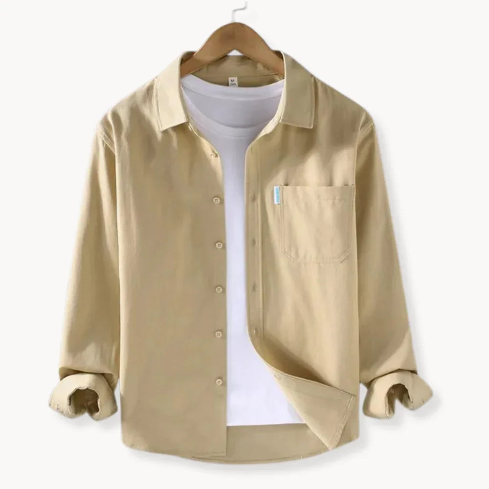 Alban - Chemise en Coton Manches Longues