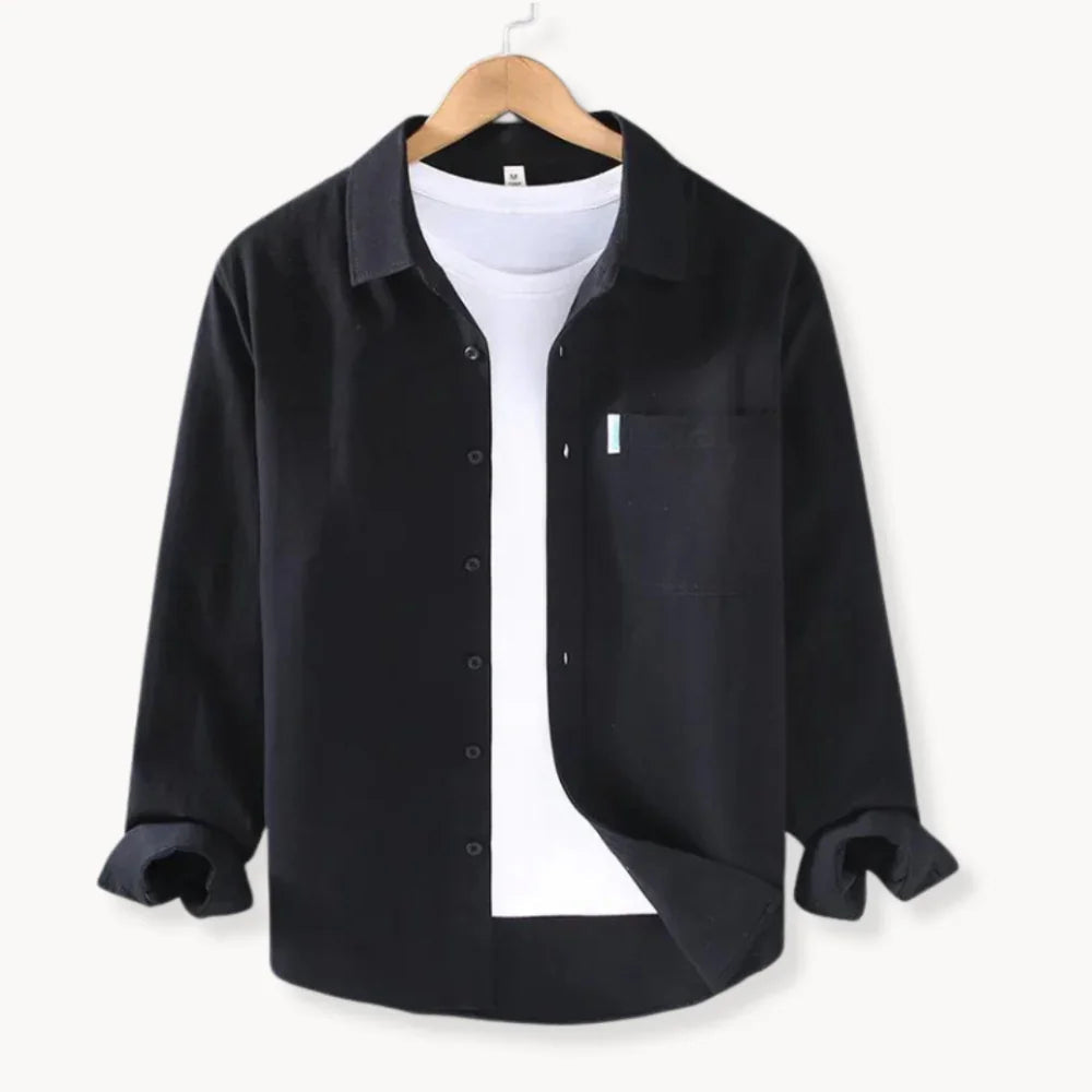 Alban - Chemise en Coton Manches Longues