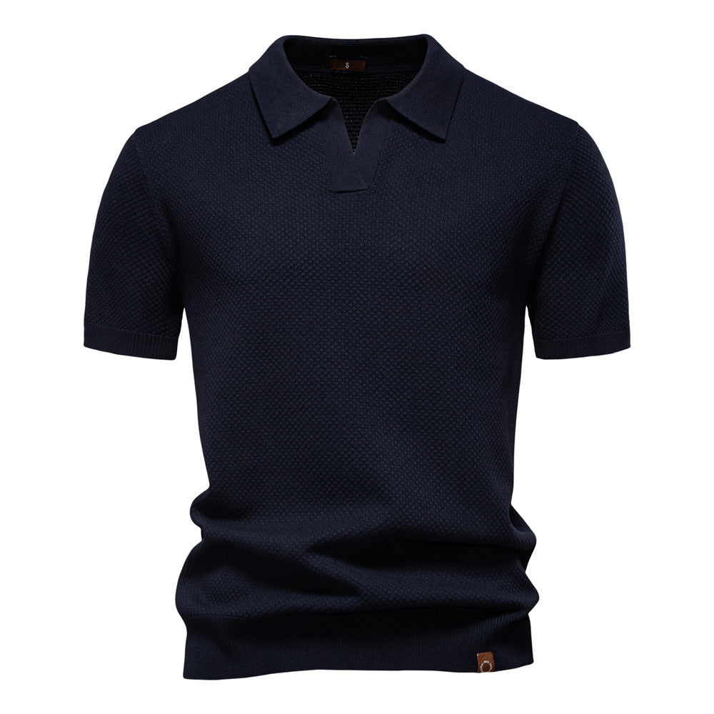 Élégance - Polo Col Ouvert