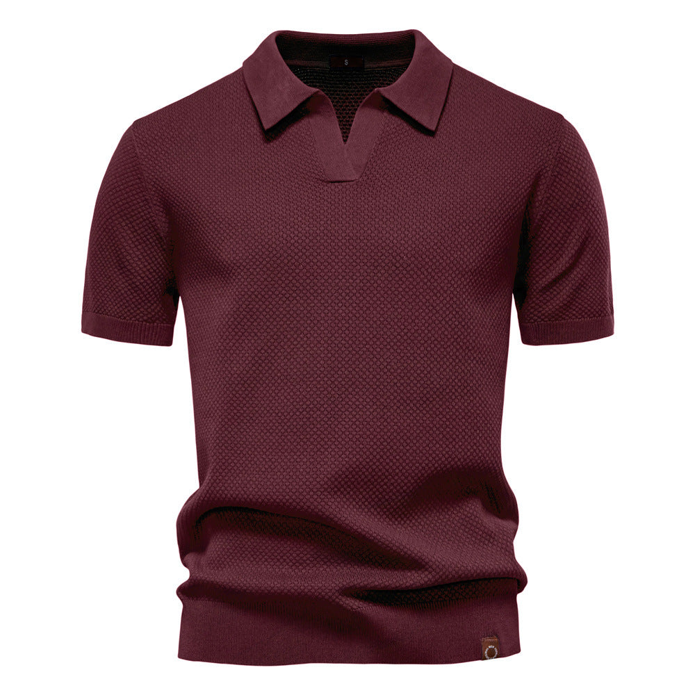 Élégance - Polo Col Ouvert