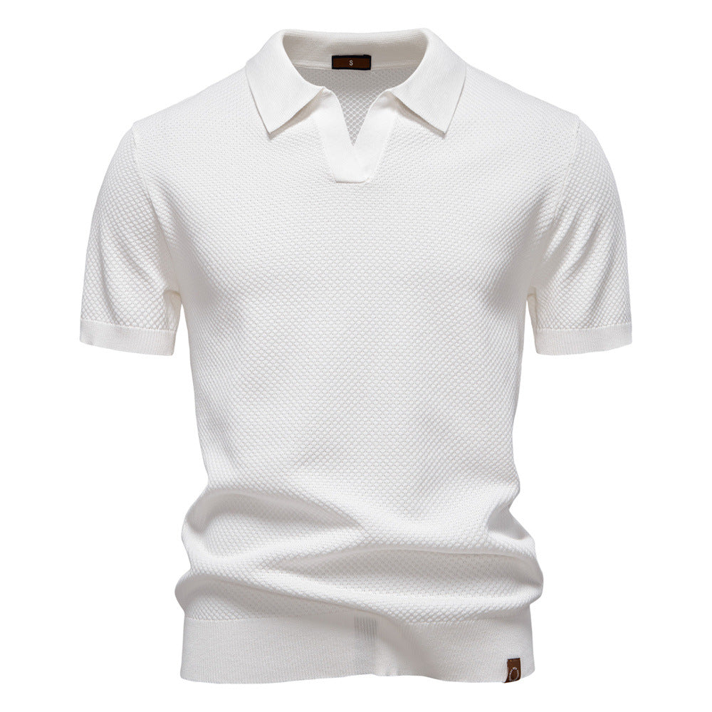 Élégance - Polo Col Ouvert