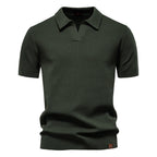 Élégance - Polo Col Ouvert