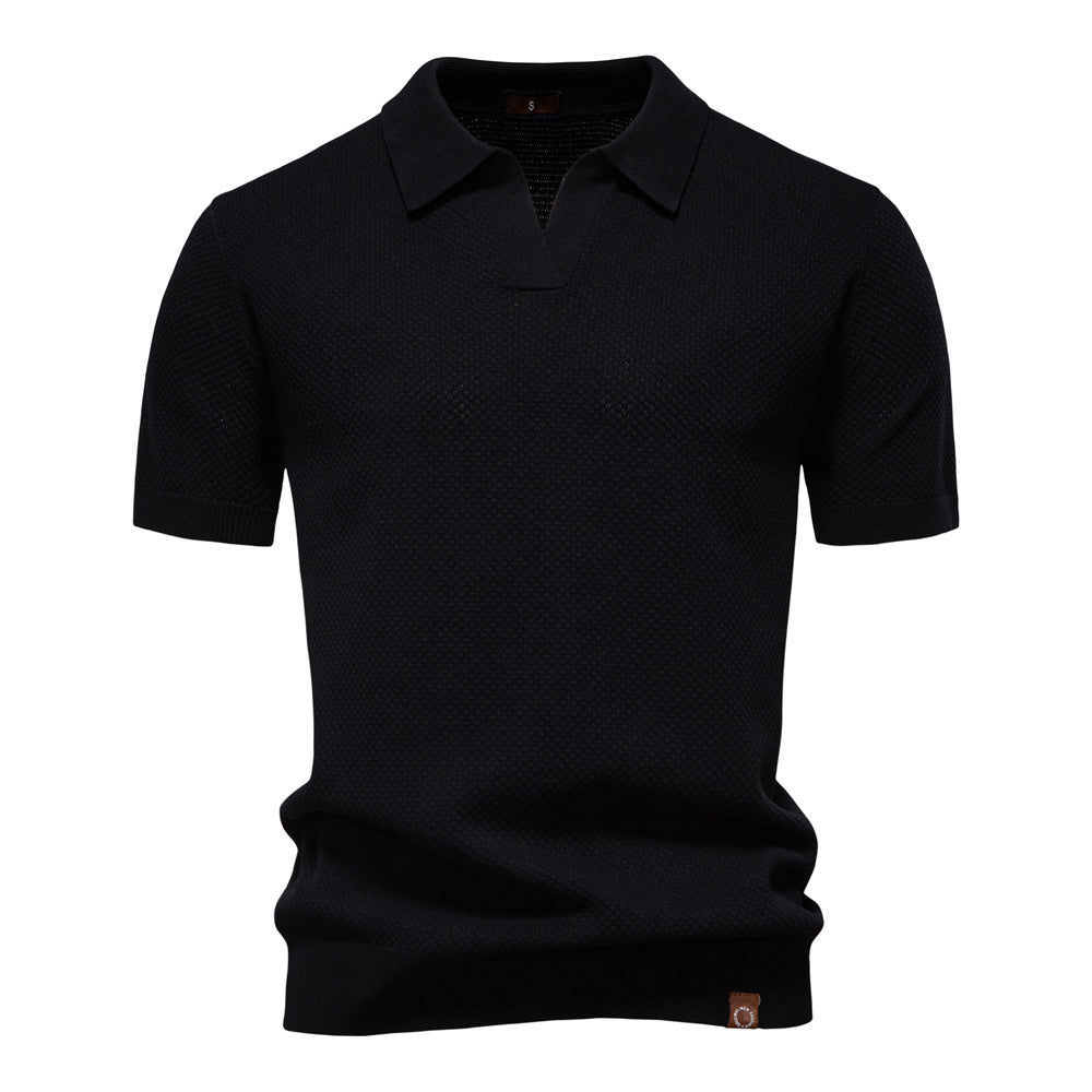 Élégance - Polo Col Ouvert