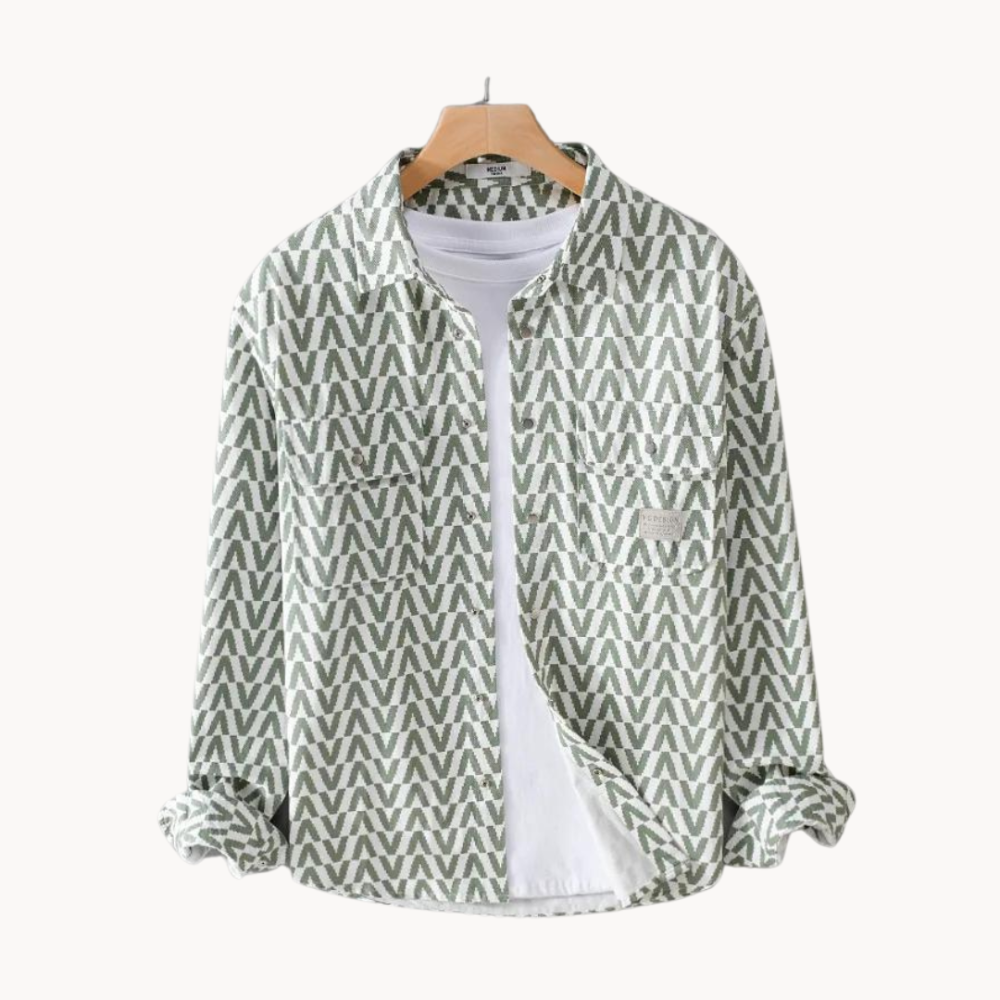 Géo - Chemise Légère à Motif Géométrique
