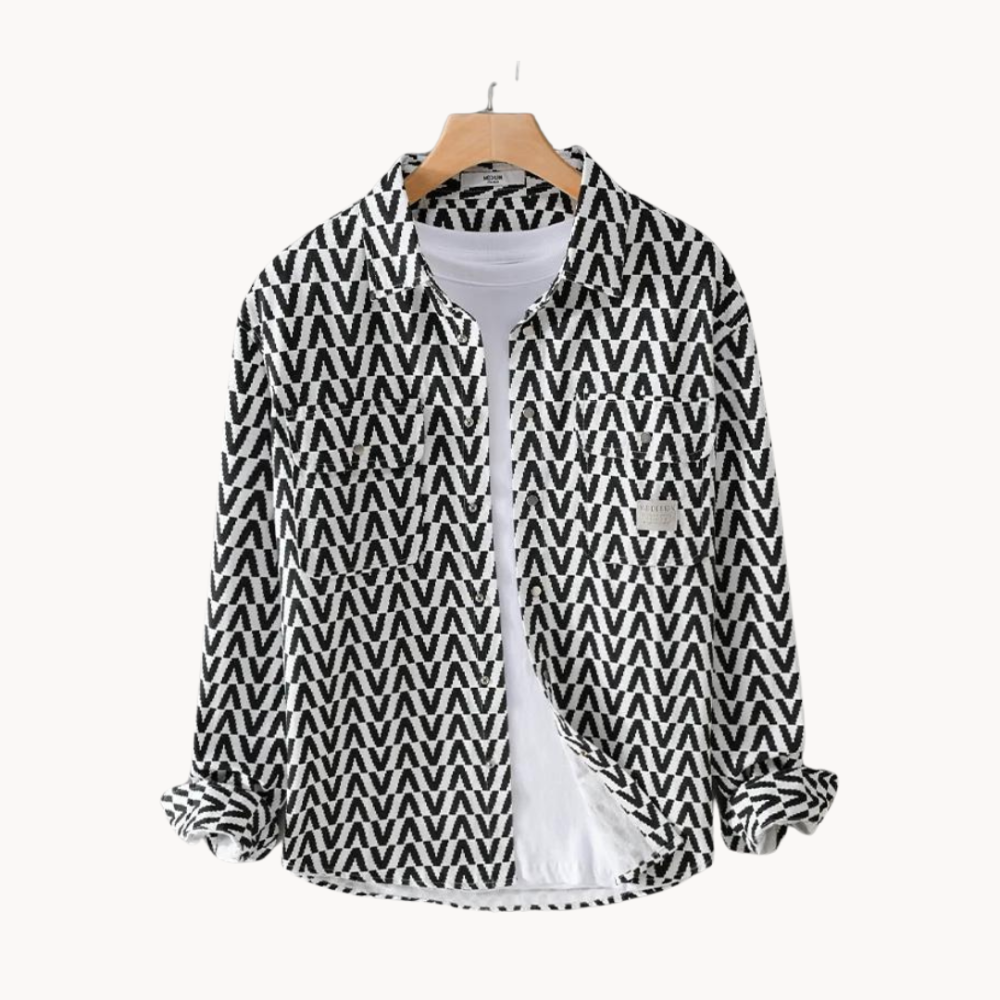 Géo - Chemise Légère à Motif Géométrique