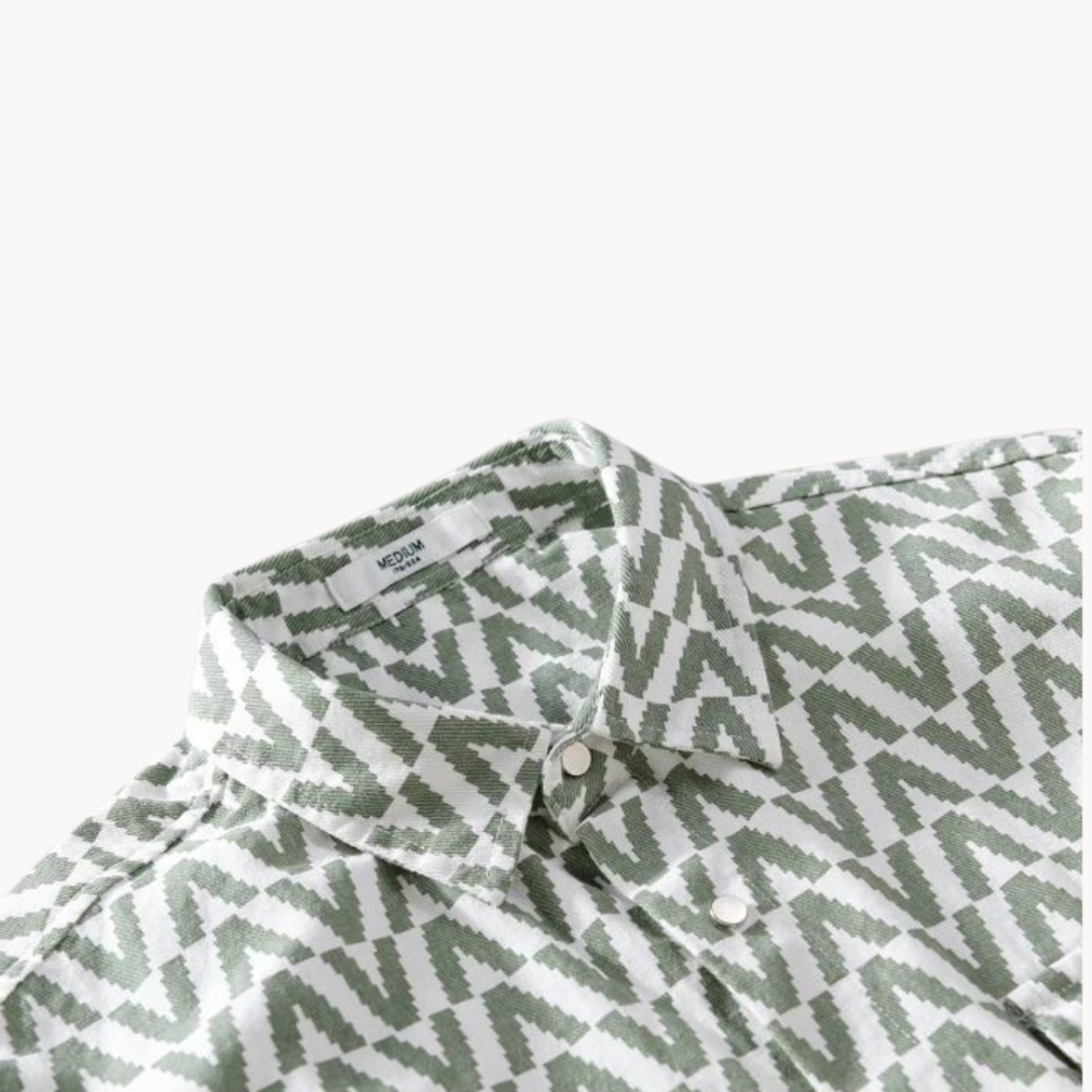 Géo - Chemise Légère à Motif Géométrique