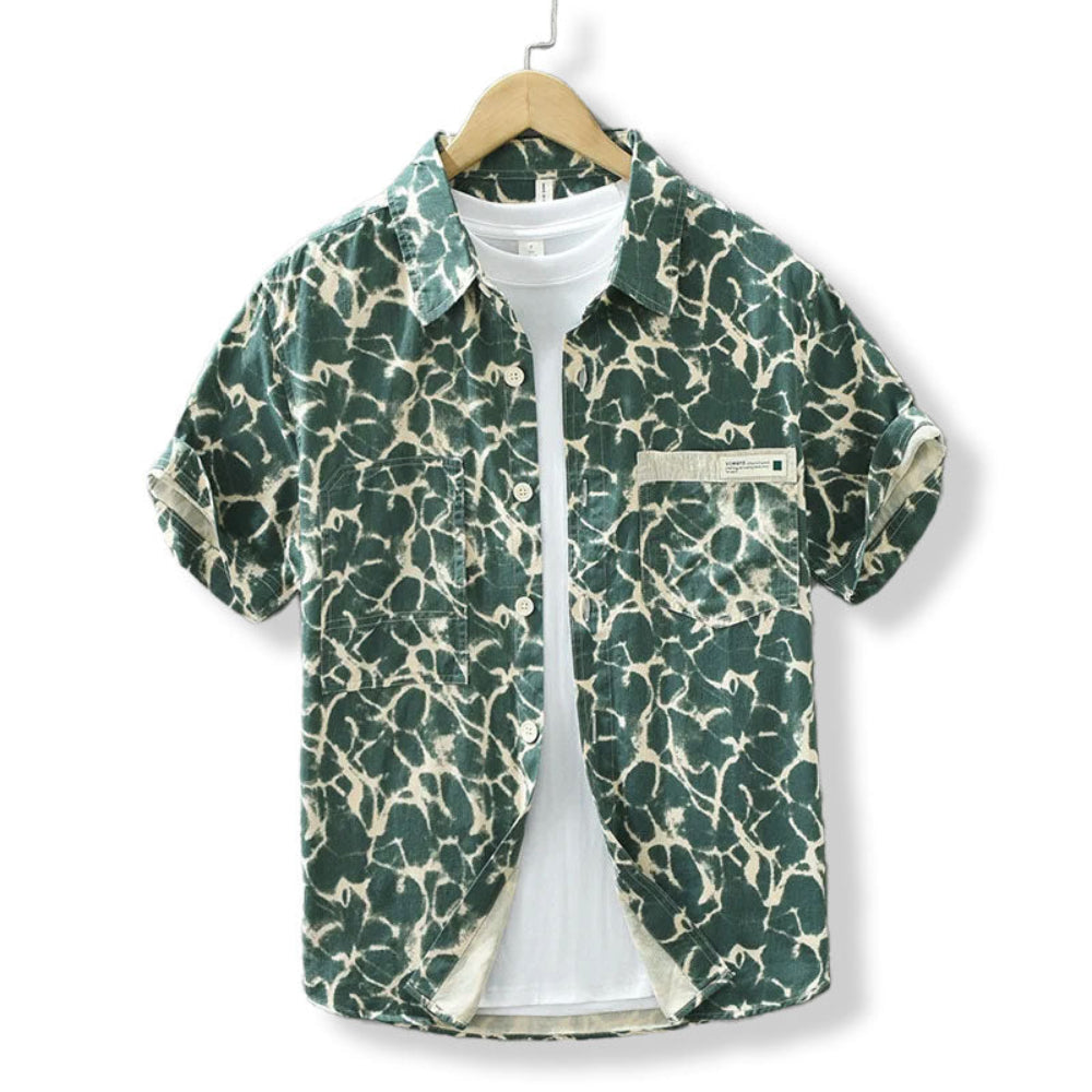 Gaspard - Chemise en Coton à Rayures Nautiques