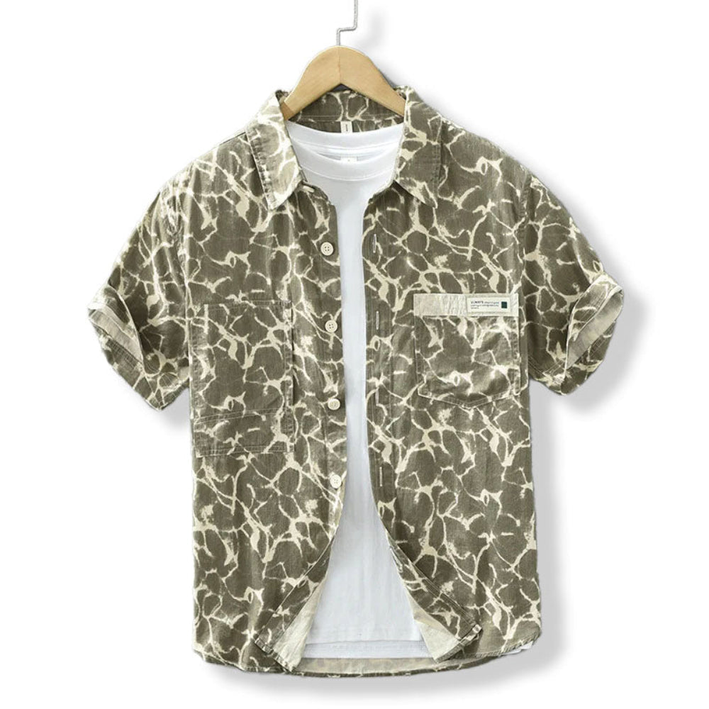 Gaspard - Chemise en Coton à Rayures Nautiques