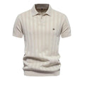 Laurent - Polo Premium à Rayures Tissées