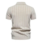 Laurent - Polo Premium à Rayures Tissées