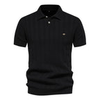 Laurent - Polo Premium à Rayures Tissées