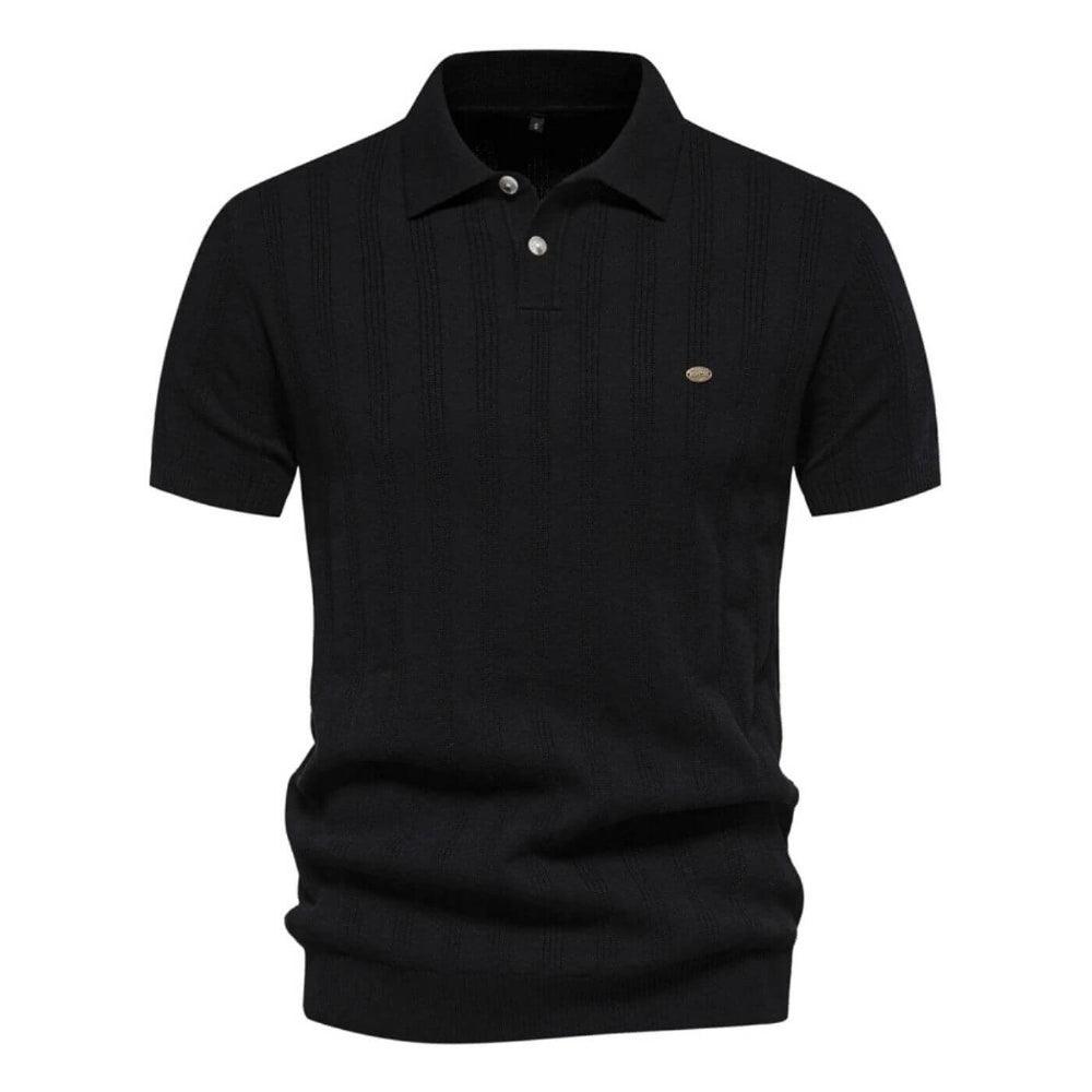 Laurent - Polo Premium à Rayures Tissées