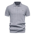 Laurent - Polo Premium à Rayures Tissées