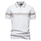 Marin - Polo Rayé Respirant