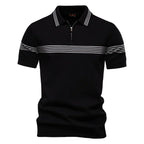 Marin - Polo Rayé Respirant