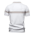 Marin - Polo Rayé Respirant