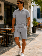 Alexandre - Ensemble Polo et Short - Gris