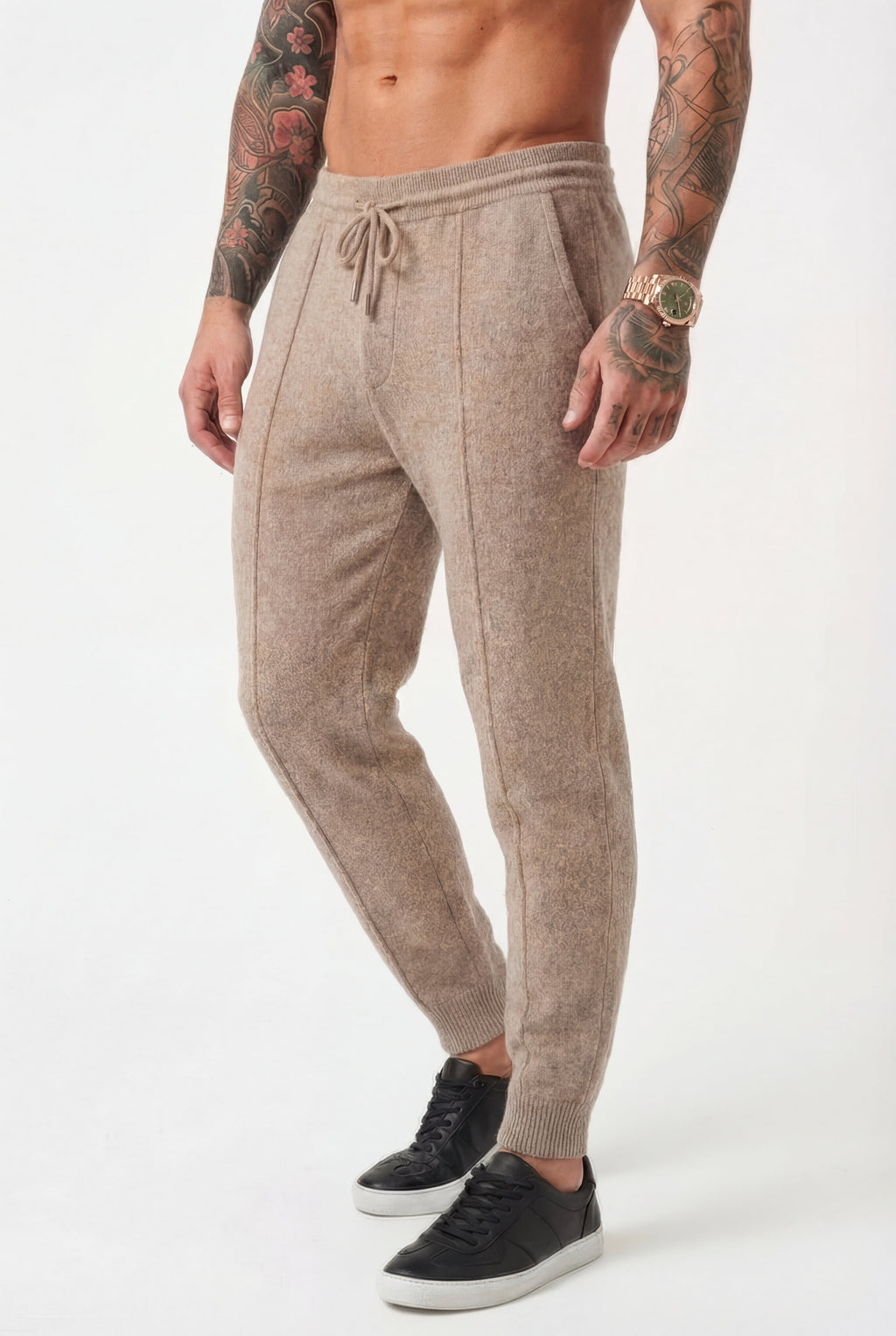 Nuage - Pantalon en Laine Mérinos - Beige