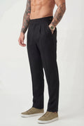 Léandre - Pantalon Taille Haute - Noir