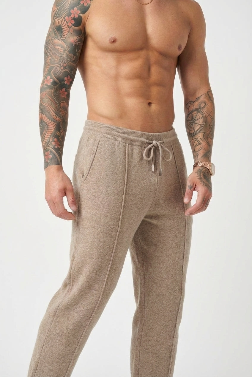 Nuage - Pantalon en Laine Mérinos - Beige