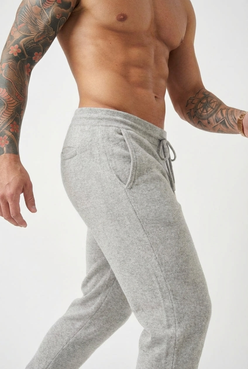 Nuage - Pantalon en Laine Mérinos - Gris Clair