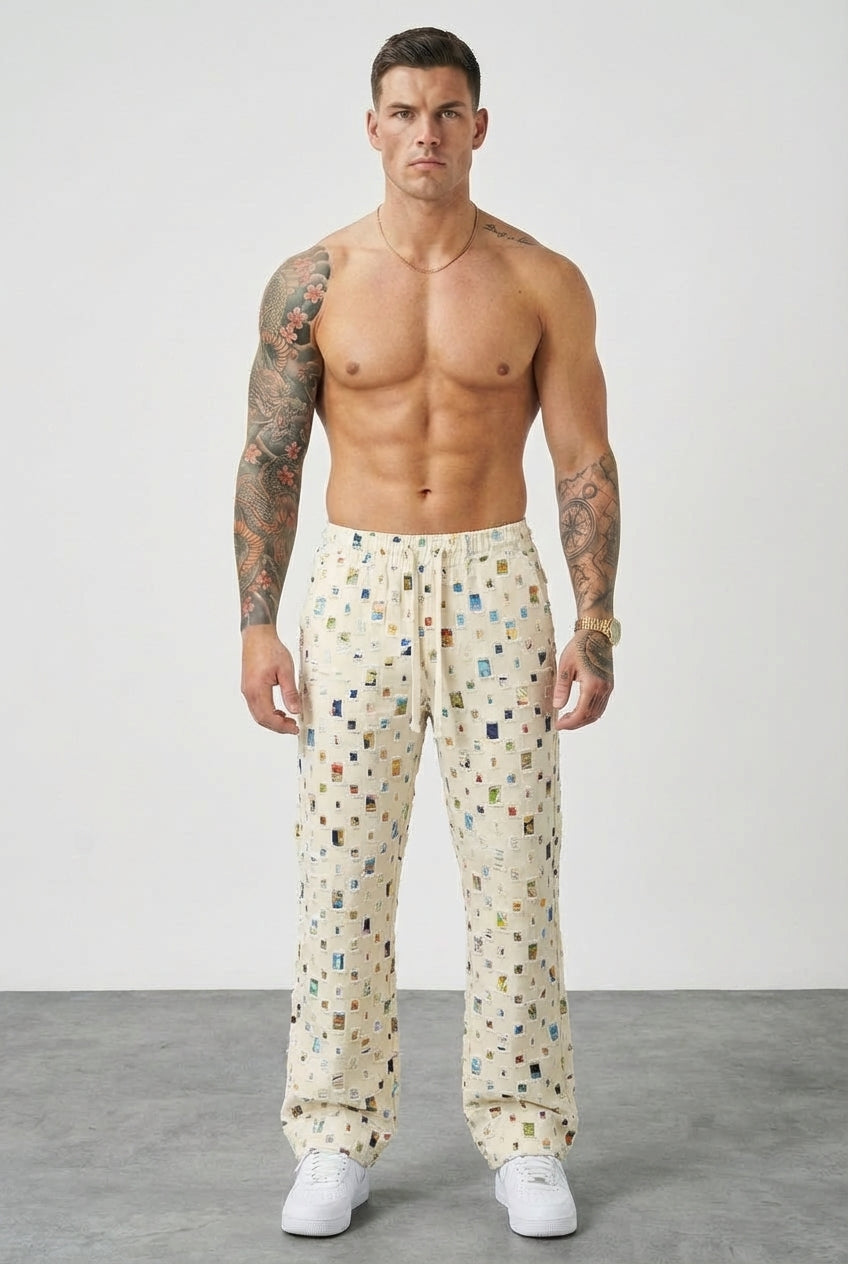 Mosaïque - Pantalon Coupe Droite