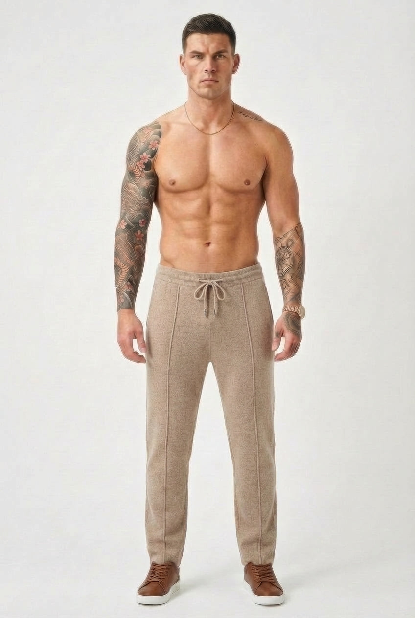 Nuage - Pantalon en Laine Mérinos - Beige