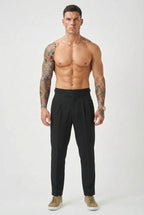 Léandre - Pantalon Taille Haute - Noir