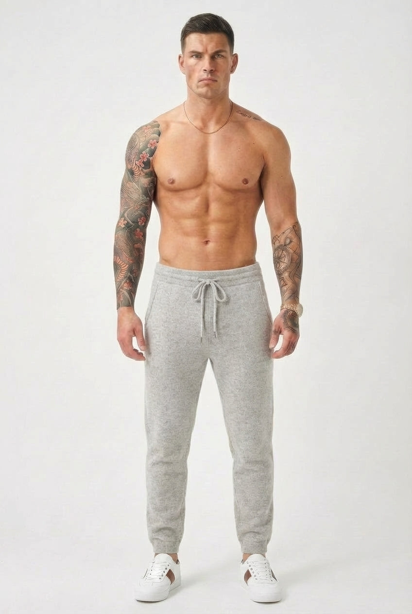 Nuage - Pantalon en Laine Mérinos - Gris Clair