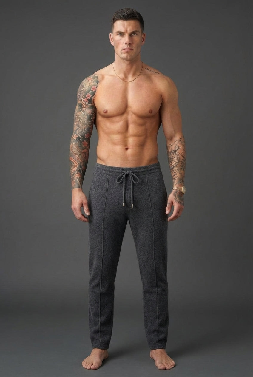 Nuage - Pantalon en Laine Mérinos - Gris Foncé
