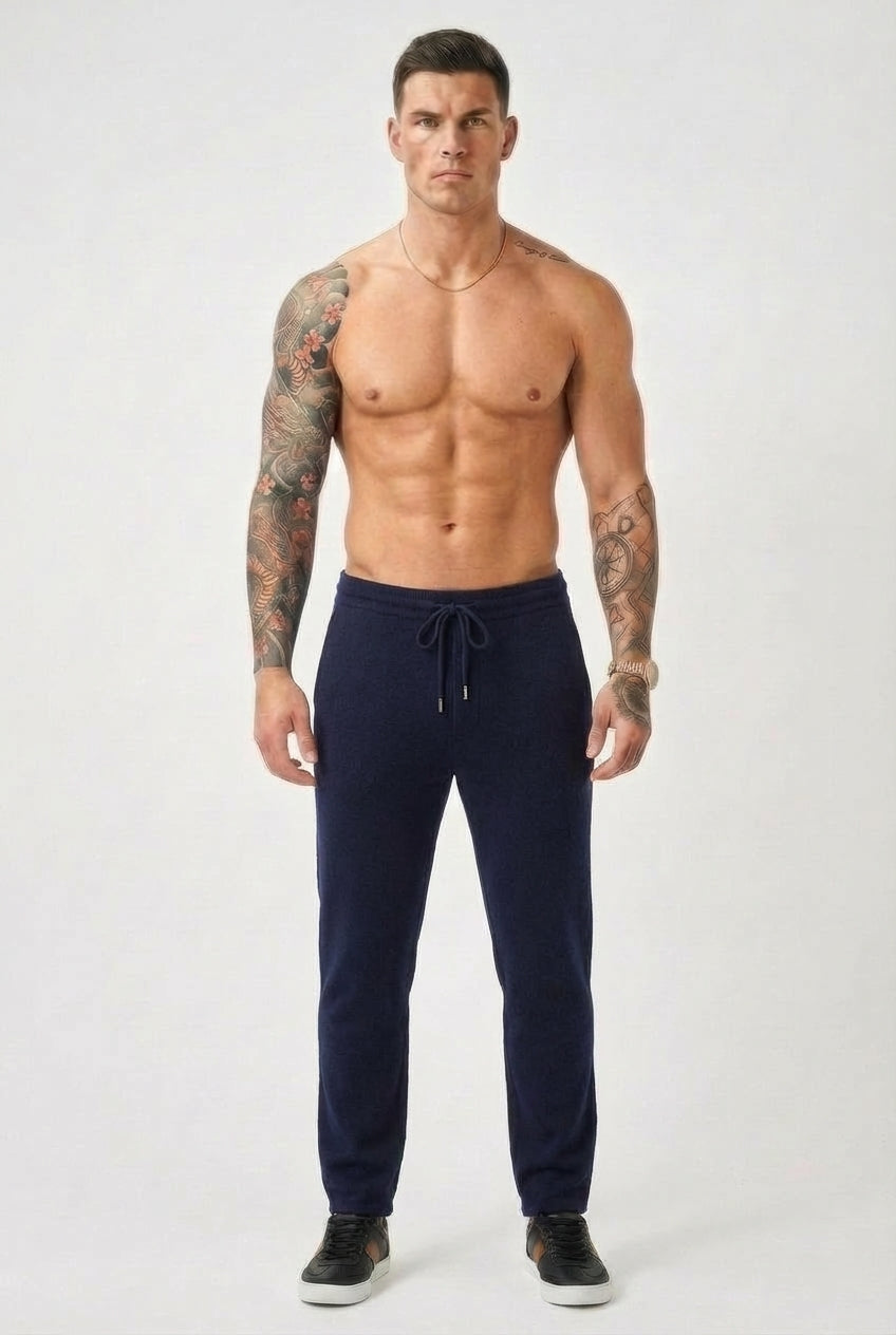 Nuage - Pantalon en Laine Mérinos - Bleu Marine