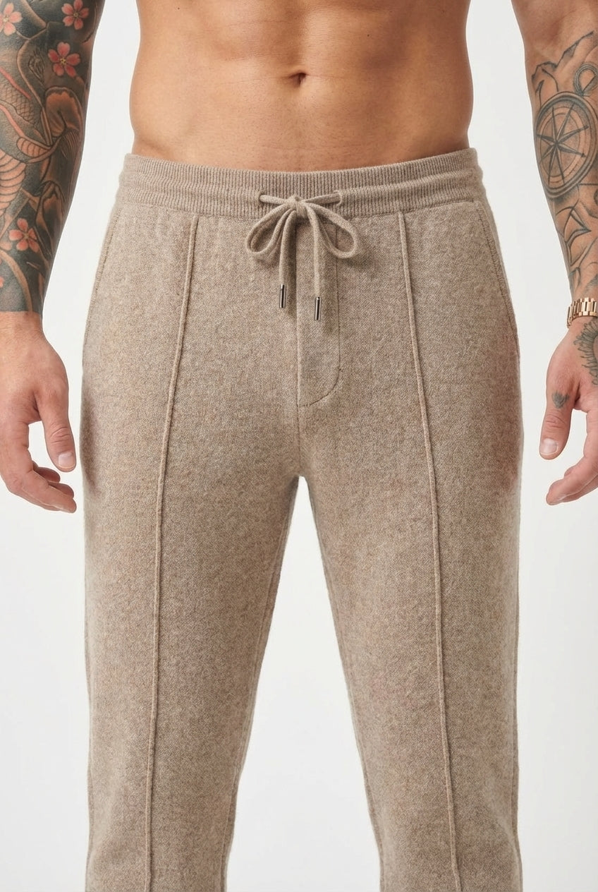 Nuage - Pantalon en Laine Mérinos - Beige