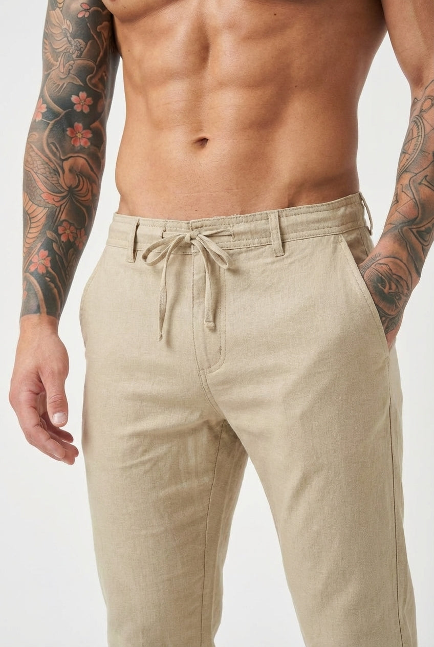 Côme - Pantalon en Lin Décontracté