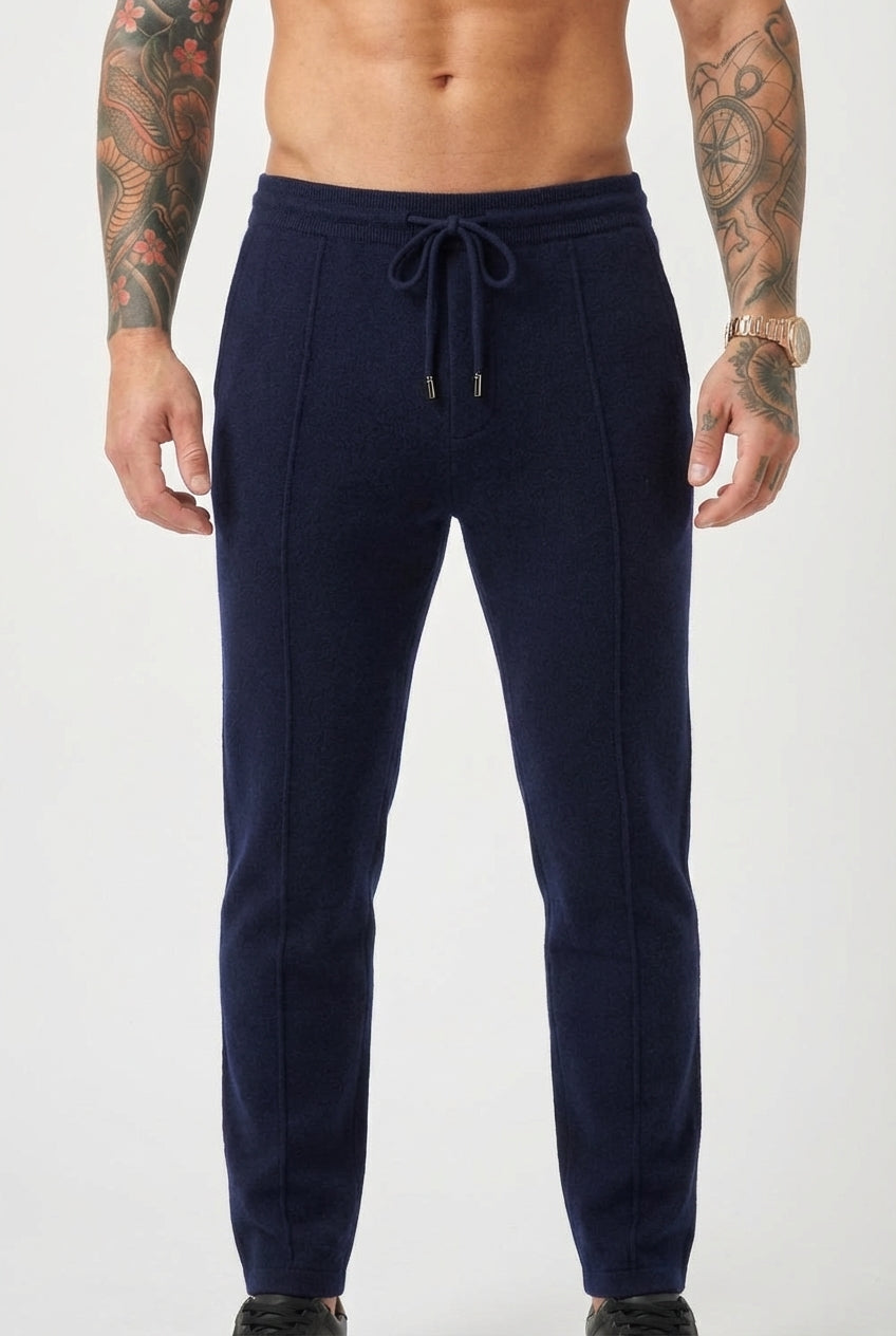 Nuage - Pantalon en Laine Mérinos - Bleu Marine