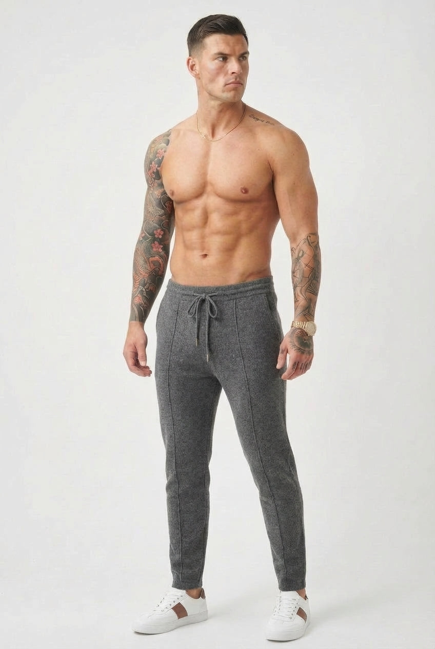 Nuage - Pantalon en Laine Mérinos - Gris Foncé