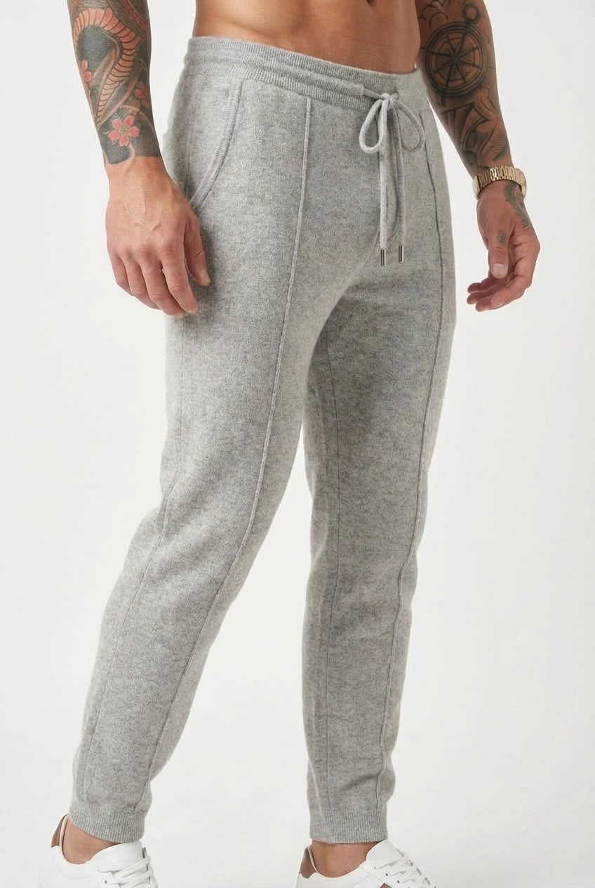 Nuage - Pantalon en Laine Mérinos - Gris Clair