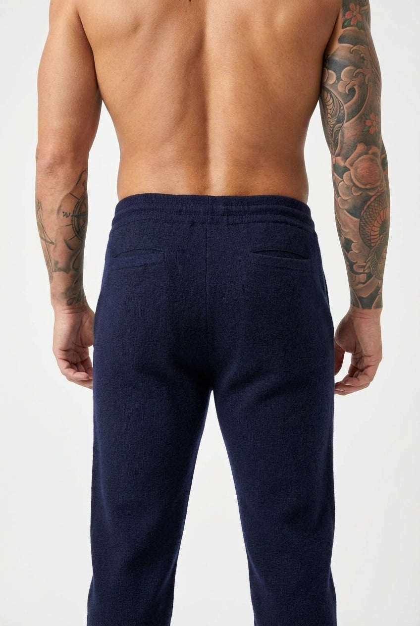 Nuage - Pantalon en Laine Mérinos - Bleu Marine